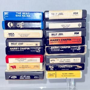 Lot 16 1970’s-80’s 8-Track Tapes - Meatloaf, Billy Joel, BeeGees, James Taylor